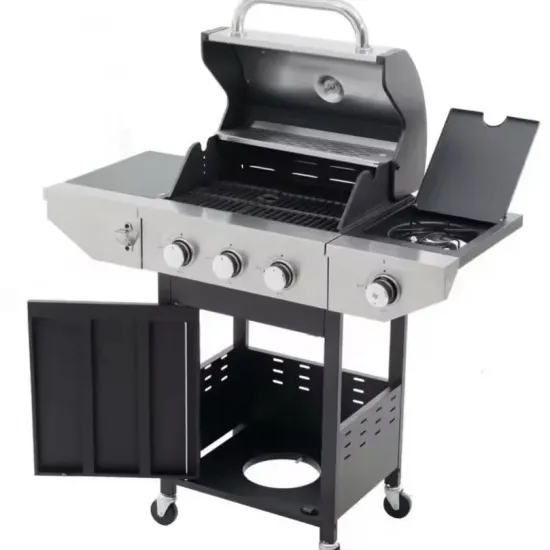 5 Burners Gas Grill Stainless Steel BBQ Grills Including Side Burner