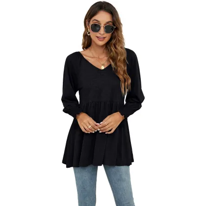 Customizable Puff Sleeve T-Shirts for Women - OEM Fashion Designer T-Shirts