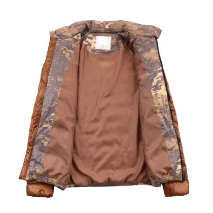 2015 Custom Men Down Camouflage Jacket For The Winter