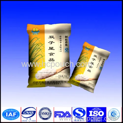 3 Sides Sealing Rice Packaging Bag 