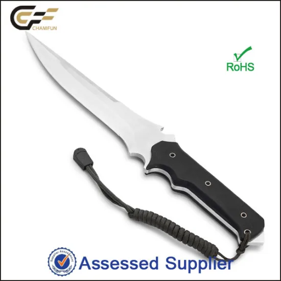 High quality G10 Handle Outdoor Fixed Blade Hunting and Military Knife