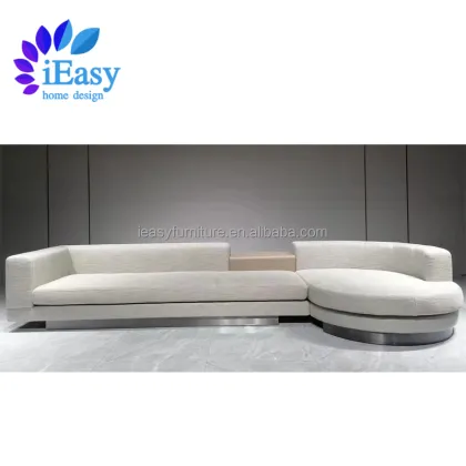 High-End Custom Italian L Shape Fabric Sofa