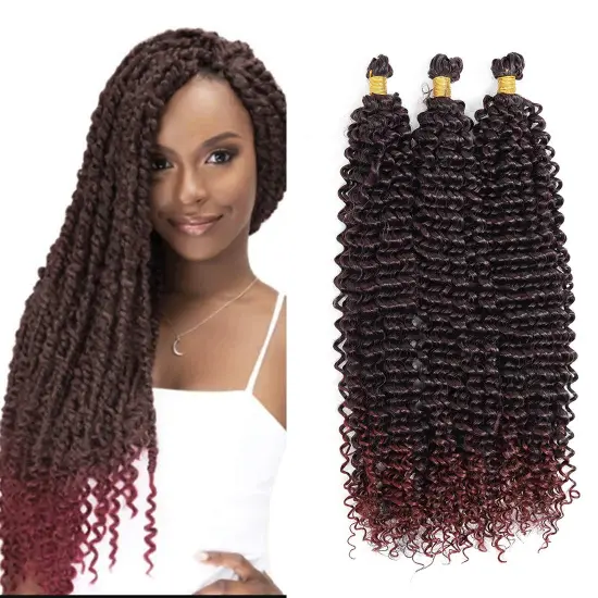 Passion Twist Hair Water Wave Crochet Braids for Passion Twist Crochet Hair Passion Twist Braiding Hair Extensions