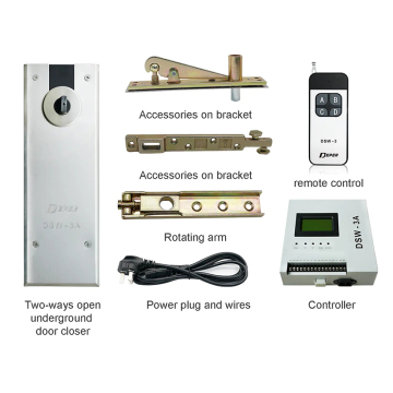 Electric Floor Spring: DSW-3A-180D Remote Door Closer for Automatic Swing Door Opening and Closing System