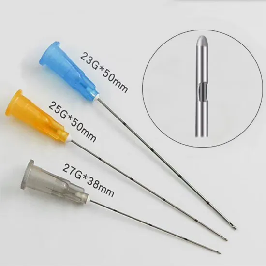 blunt tip cannula for filler injection lifting