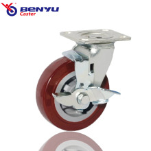 Heavy Duty 3/4/5 Inch Side Brake TPU Wheel