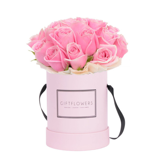 Custom Luxury Round Paper Flower Gift Hat Box