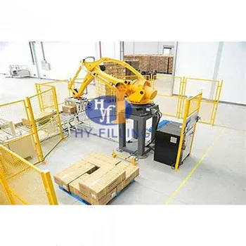 Semi-Automatic Robot Small Palletizer for Rice Bags and Beverage Crates