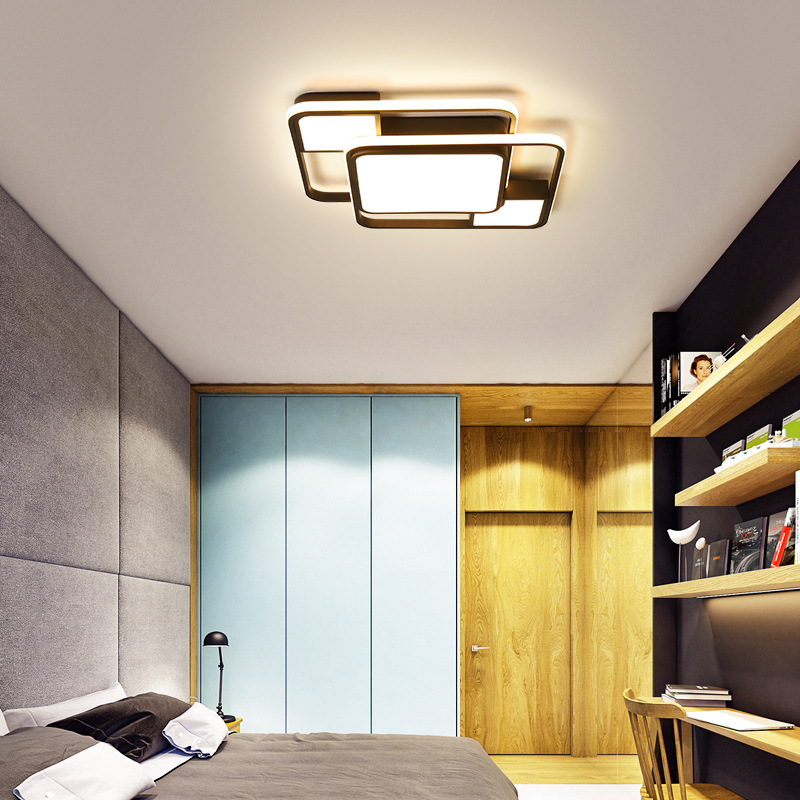 White Contemporary Ceiling LampofApplication Bedroom Light Fixtures