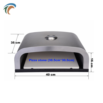 Home Bbq Charcoal Pizza Oven Box Gas Top Stone Pizza Oven 400 Centigrade