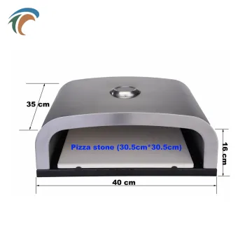 Home Bbq Charcoal Pizza Oven Box Gas Top Stone Pizza Oven 400 Centigrade
