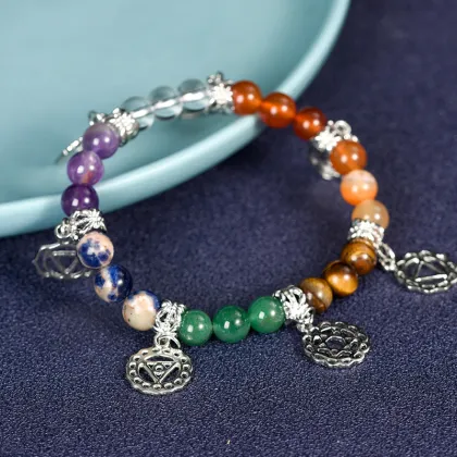 2023 New Seven Chakra Crystal Bracelet Jewelry for Women, Men, Boys, and Girls