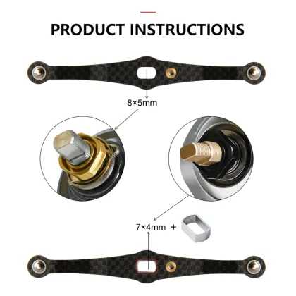 LETOYO Carbon Fiber Fishing Reel Knob Handle for Shimano Daiwa DIY Fishing Accessories