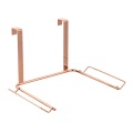 Household Organiser Rose gold metal wire trash garbage bag holder Supplier