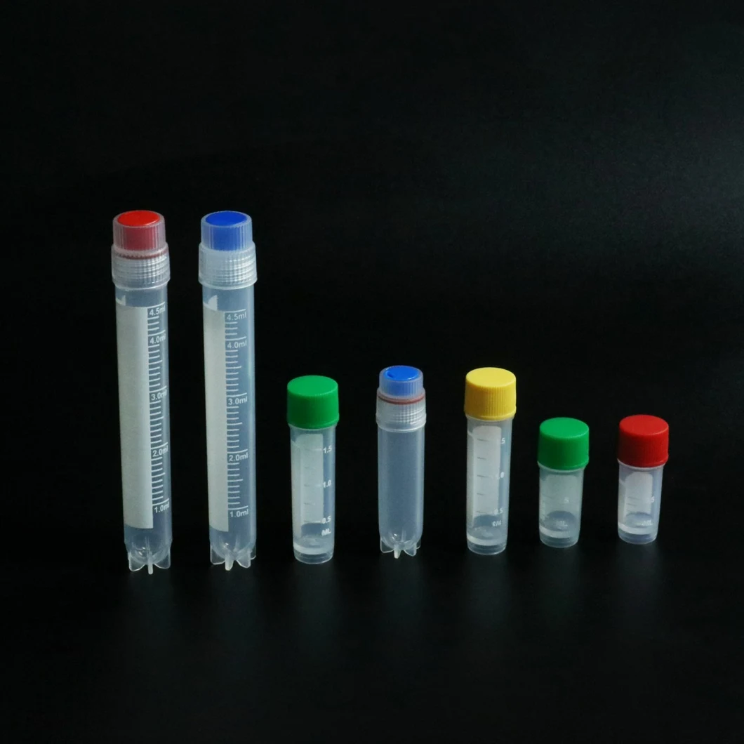 Tubo siny 1 ml 1.5ml 2 ml 5 ml de laboratorio de polipropileno tubos de ensayo congelado