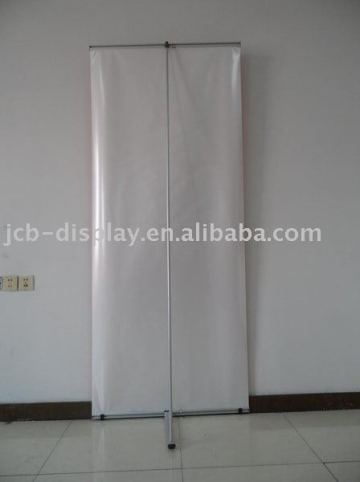 aluminum silver L banner stand