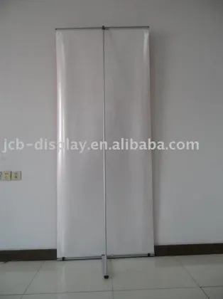 aluminum silver L banner stand