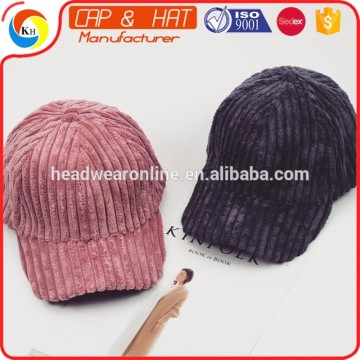 Fashion Thick Corduroy Baseball Style Dad Caps And Hats