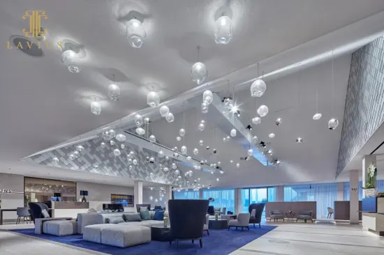 Design modern glass ball chandelier lighting