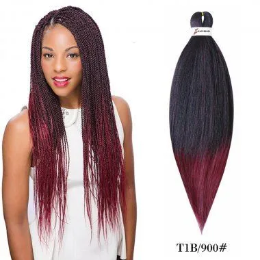Easy Pre Stretched Braiding Hair Synthetic Crochet Hair Extensions Professional Low Temperature Fiber