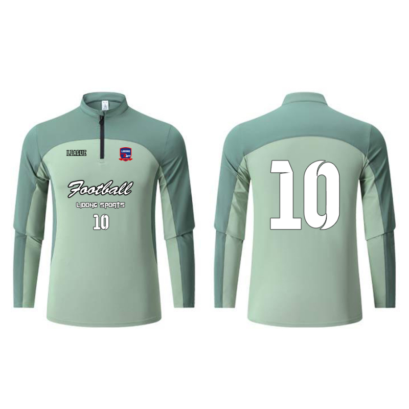 Men Long Sleeve Quarter Training Jogging Wear