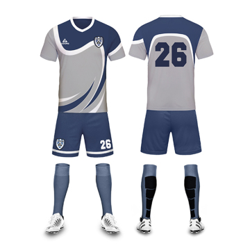 Custom Made Polyester Football Team Uniforms Set