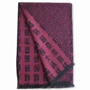 Scarf, Made of 100% Viscose, Customized Designs and Colors are Accepted