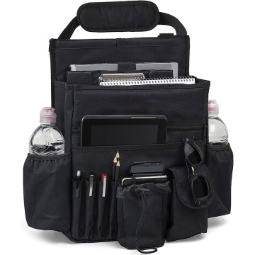 Portable Felt Car Seat Organizer Storage Bag for Travel and Camping