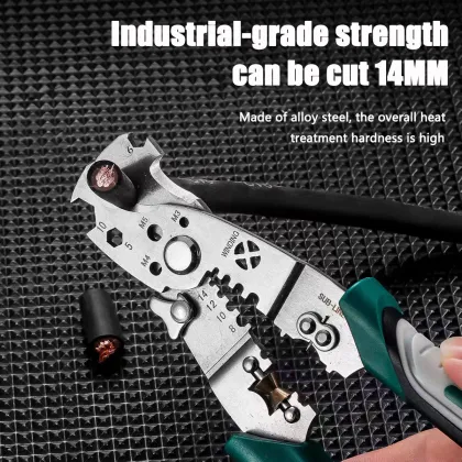 Green and black cable shears