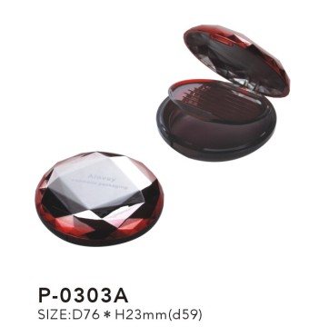 Diamond compact powder case