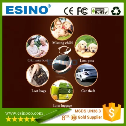 Smallest Waterproof Keychain GPS Locator Wireless Luggage Locator Pet Tracker