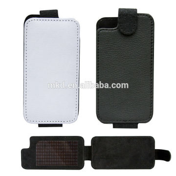 Leather folding cell phone case for iphone