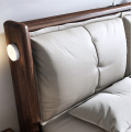 Almacenamiento del dormitorio principal Cama de madera maciza para dormitorio