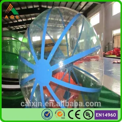 blue strip water walking balls