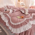 High Quality Cotton Modern Bed Skirt Cover Set