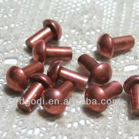 solid copper rivets, copper rivet for pcb