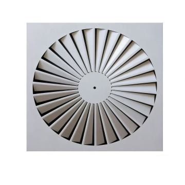 Diffuseur tourbillonnant pour diffuseur d'air à induction à hauteur de plafond