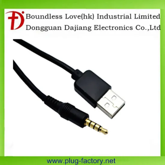 Dajiang car audio aux 3.5mm usb cable for PC