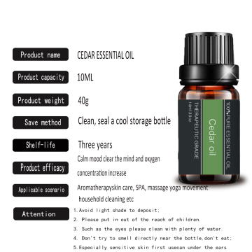 Pure Natural Cedarwood Essential Oil Aromatherapy Massage