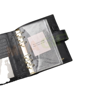 Custom Size PVC Plastic Glitter Zippered Pouch A5 A6