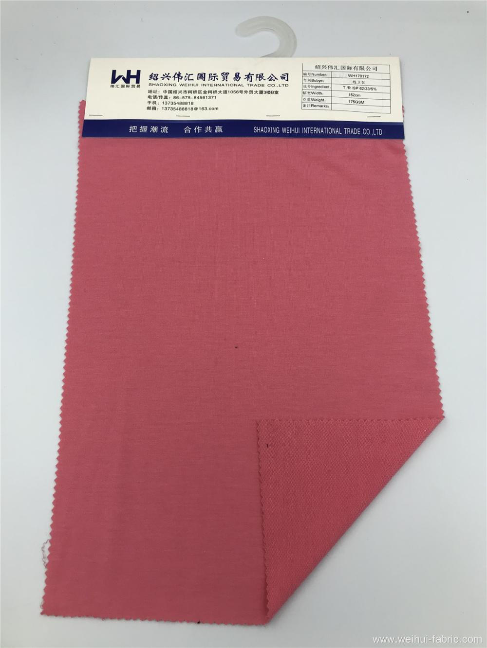 Knitted Fabric Light Red T/R/SP Polyester Fabrics