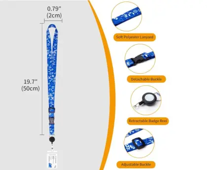 Waterproof Adjustable Cruise Lanyard: Secure Key Card Holder with Detachable Buckle for Ships and Cruises