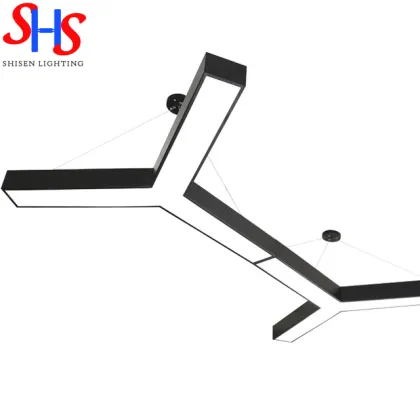 Modern Office Indoor LED Lighting: 90W-220W Hanging Ceiling Lights & Chandeliers