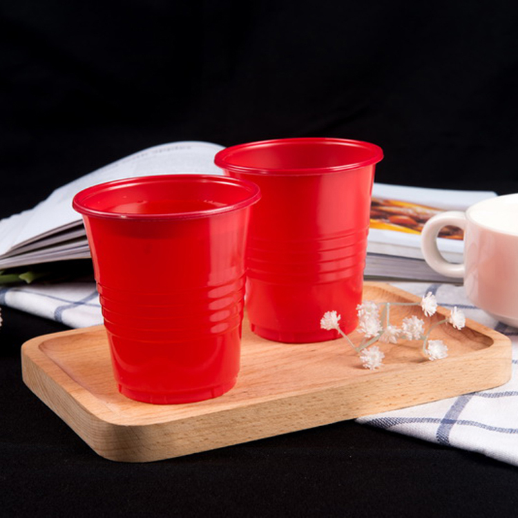 2022 new design 16oz Disposable Plastic Red Beer Cup for Party