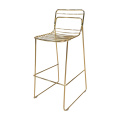 Złoty druciany krzesło 480x480x1000mm Nowoczesne design krzesło kawowe
