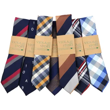 61 Colors Jacquard Striped Plaid Paisley Men's Narrow Necktie for Tuxedo Suit and Shirt - Custom Made