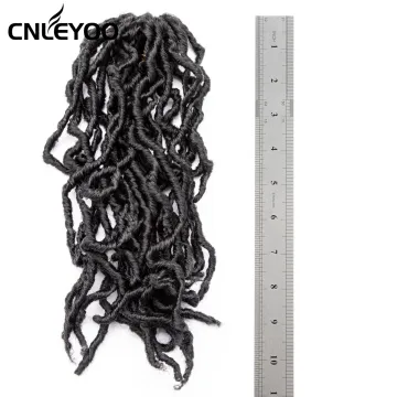 Factory 10 Inch New Faux Lock Crochet Hair 24 Strands Short Nu Locs Crochet Braids For Women