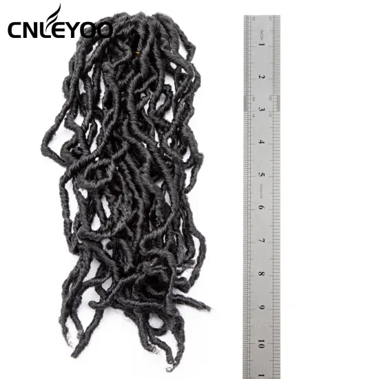 Factory 10 Inch New Faux Lock Crochet Hair 24 Strands Short Nu Locs Crochet Braids For Women