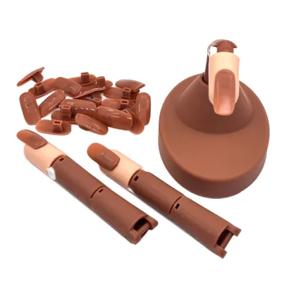 Flexible Prosthetic Display Holder for Acrylic Nail Practice