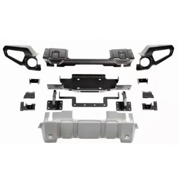 Black Powder-Coated RR Front Bumper for Jeep Gladiator JT - Gobison 4x4 Offroad Accessories